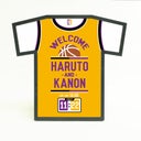 バスケットボールユニフォームウェルカムボード