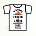 バスケットボールユニフォームウェルカムボード