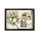 ダスティグリーンのブーケアレンジ付き感謝状