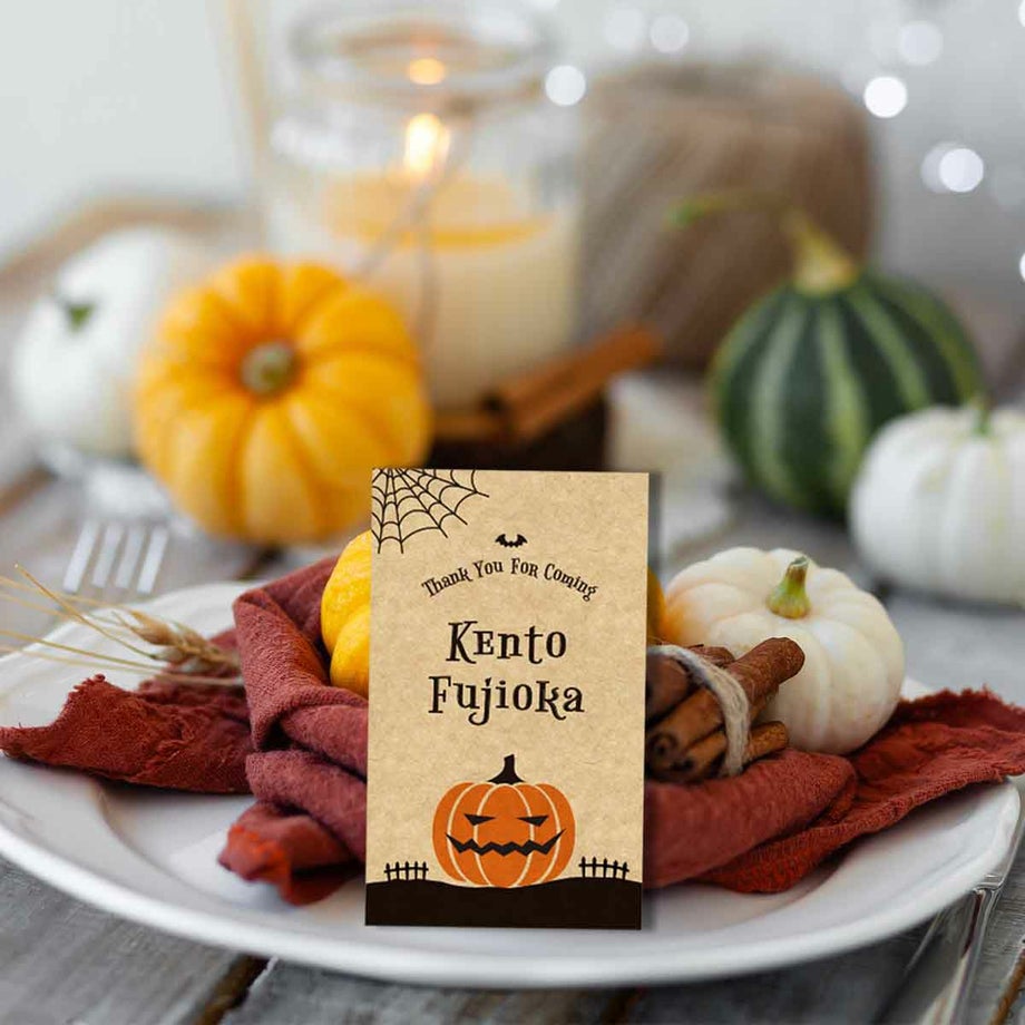 ハロウィン席札