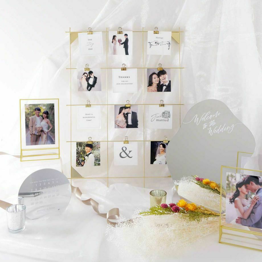 ミラーウェルカムボード付きウェルカムスペースセット