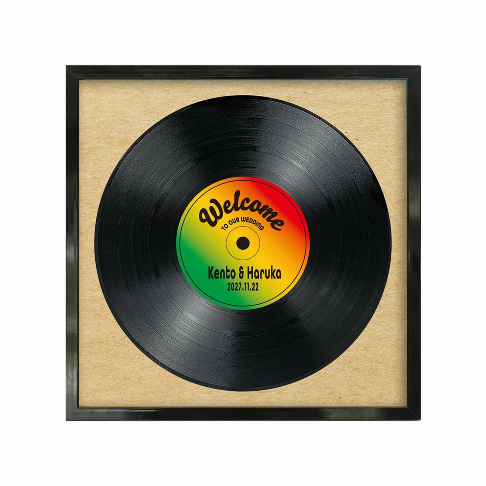 レコードイラストウェルカムボード選べる6デザイン／レゲエ