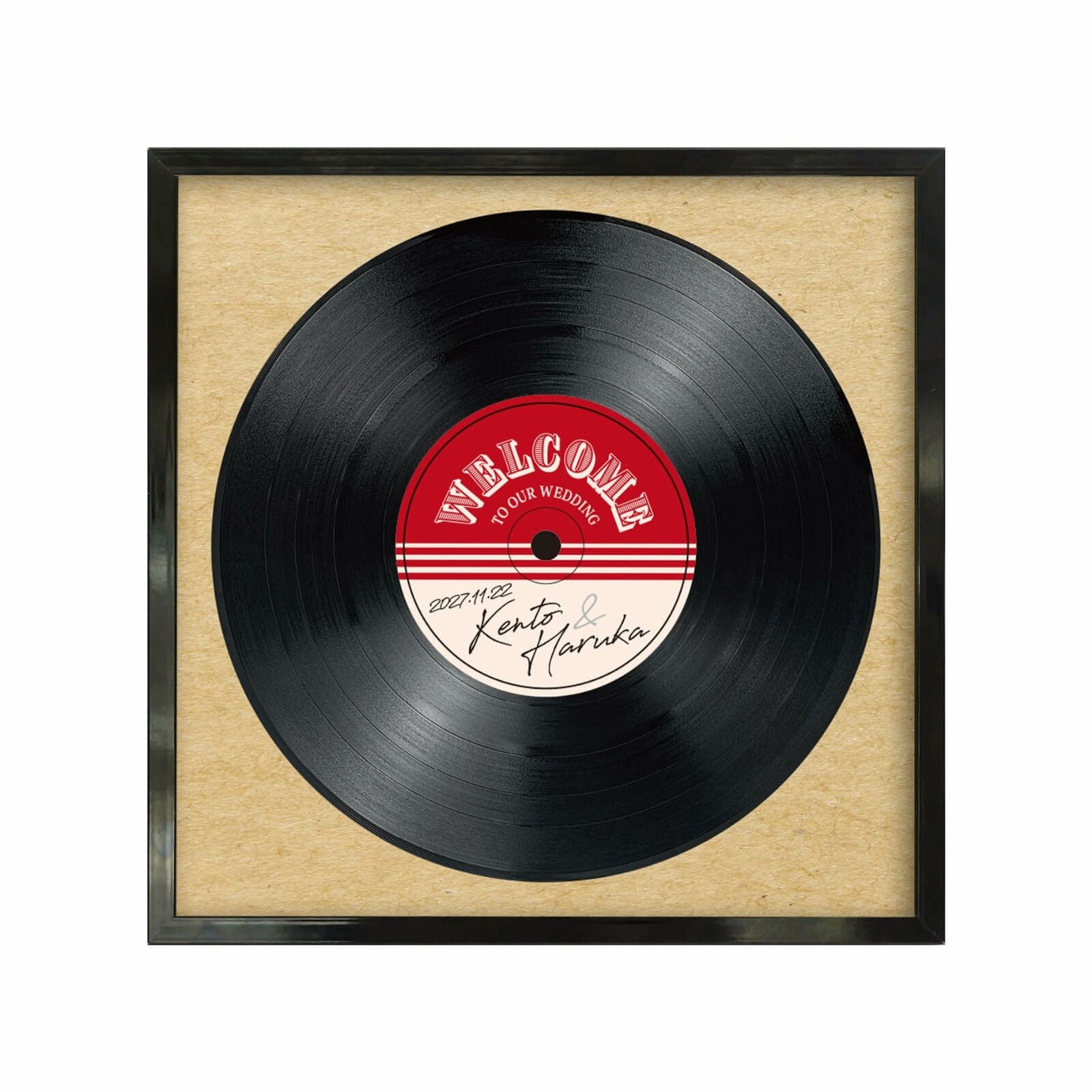 レコードイラストウェルカムボード選べる6デザイン／クラシック