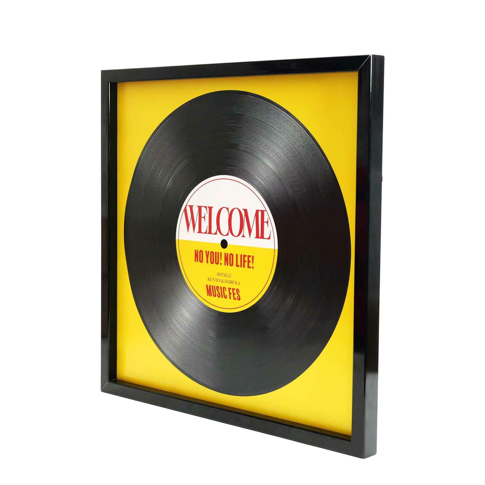 レコードイラストウェルカムボード側面