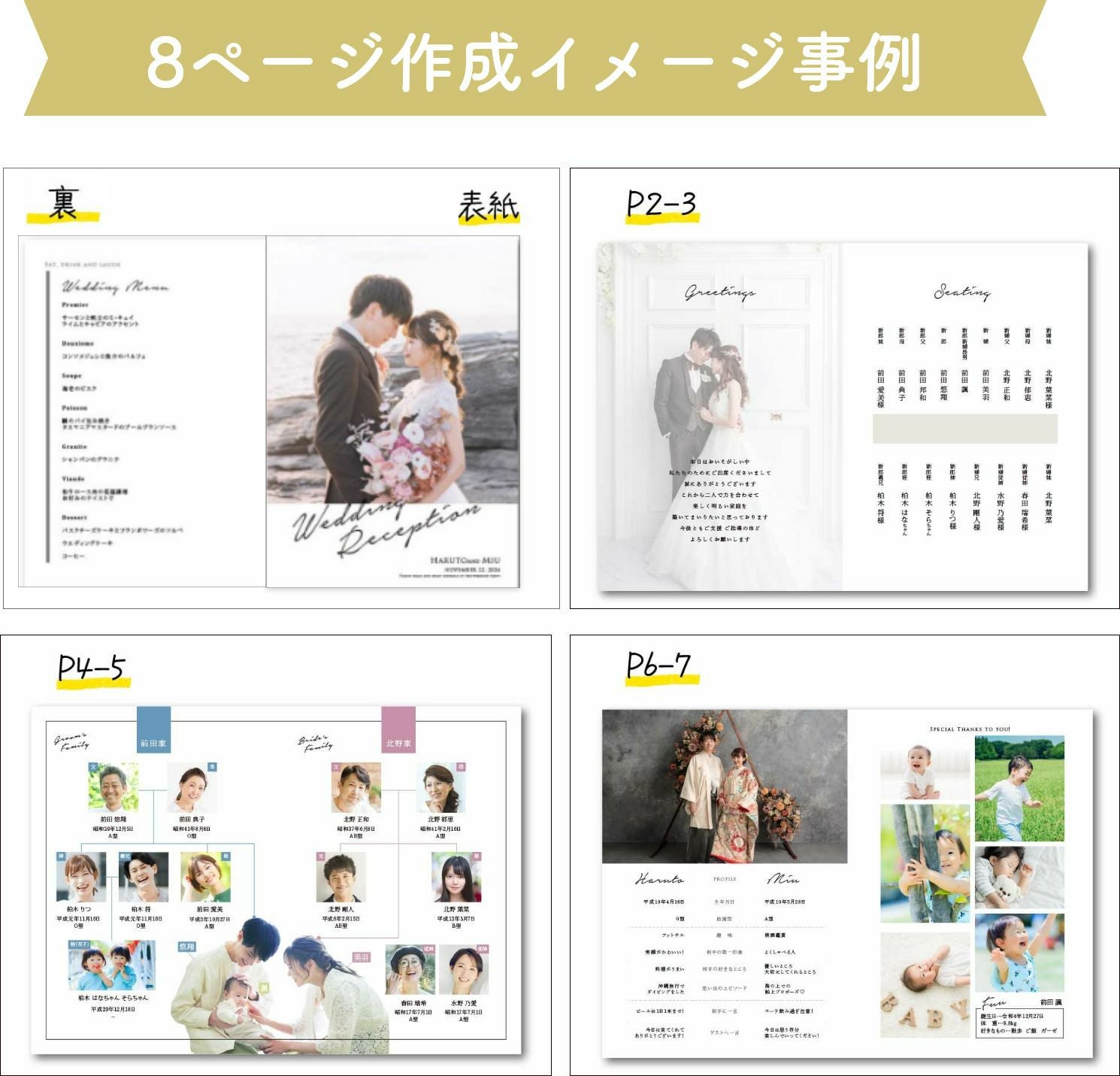 ページ作成イメージ事例