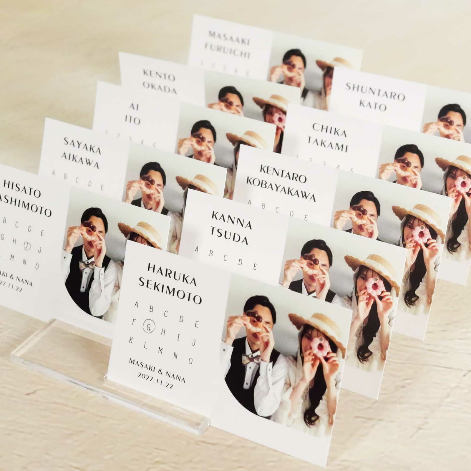 Haru様 エスコートカード 結婚式 ウェディング ゲストも思わず Haru様 エスコートカード 結婚式 ウェディング ゲストも思わず