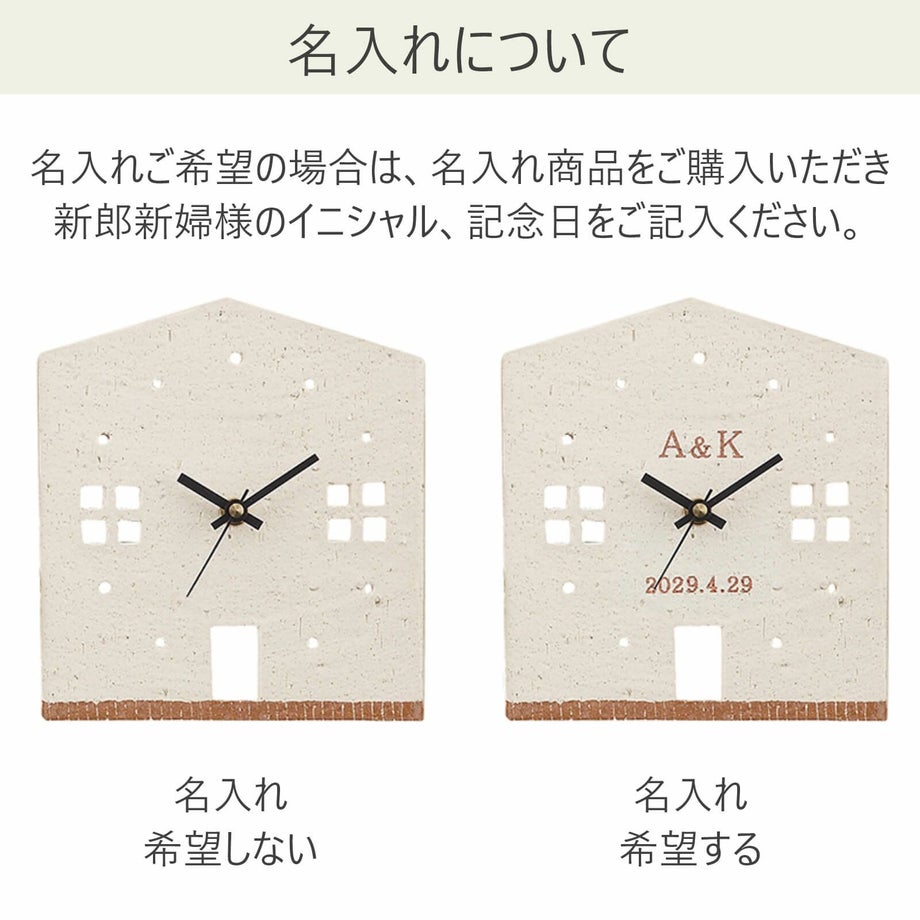 名入れ項目について