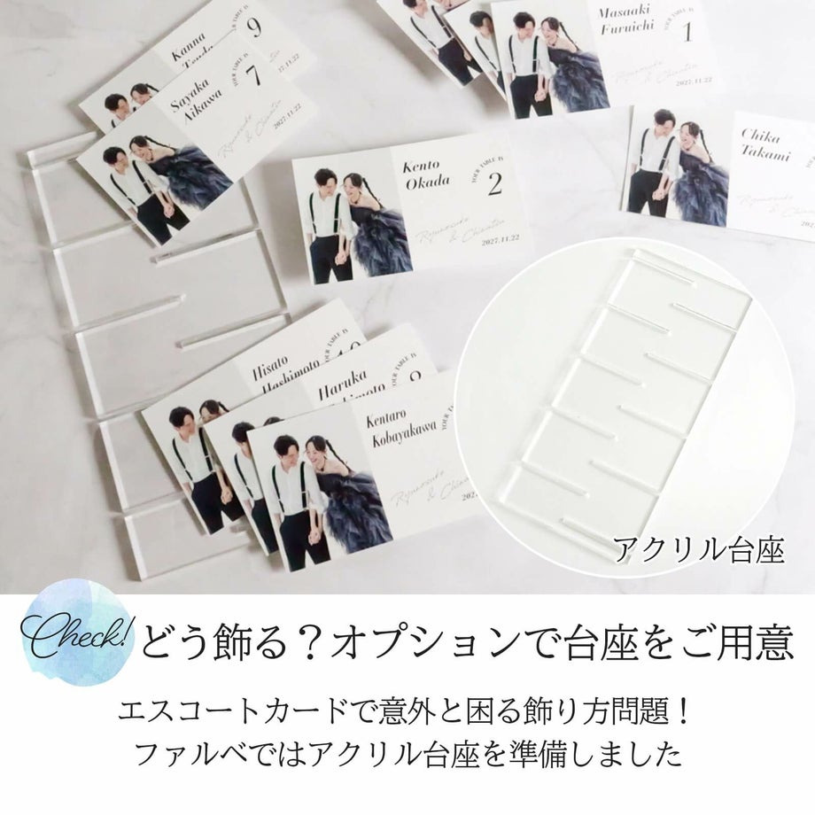 オプションアクリル台座を準備しています