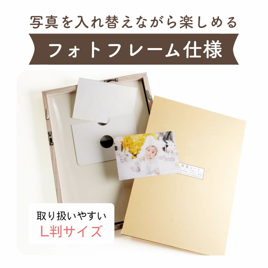 写真を入れ替えながら楽しめるフォトフレーム仕様