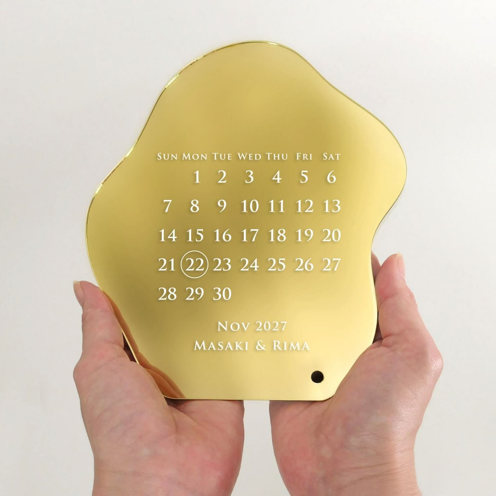 特別な日をカレンダーデザインにして印刷