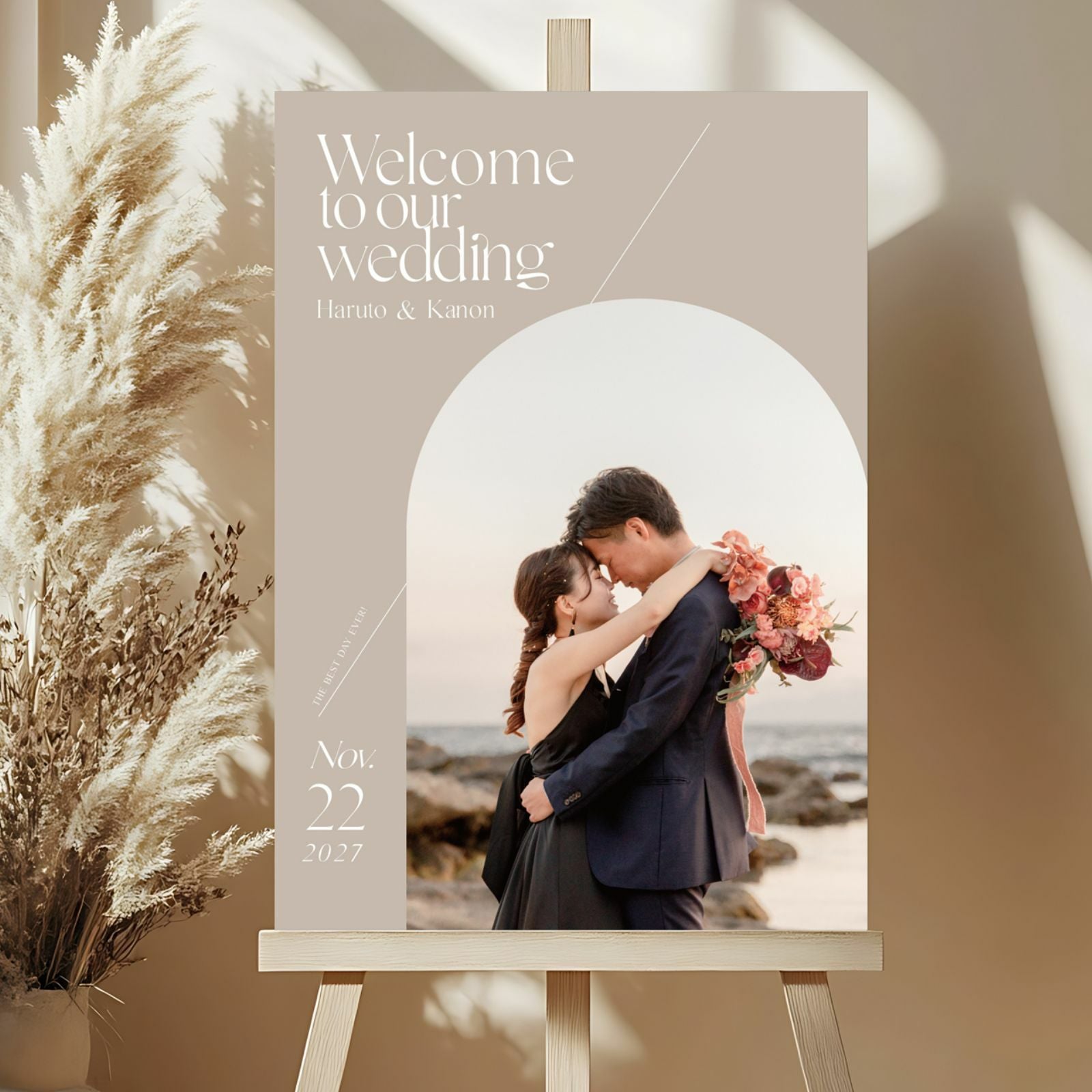 プロに任せるデザイナーズフォトウェルカムボード