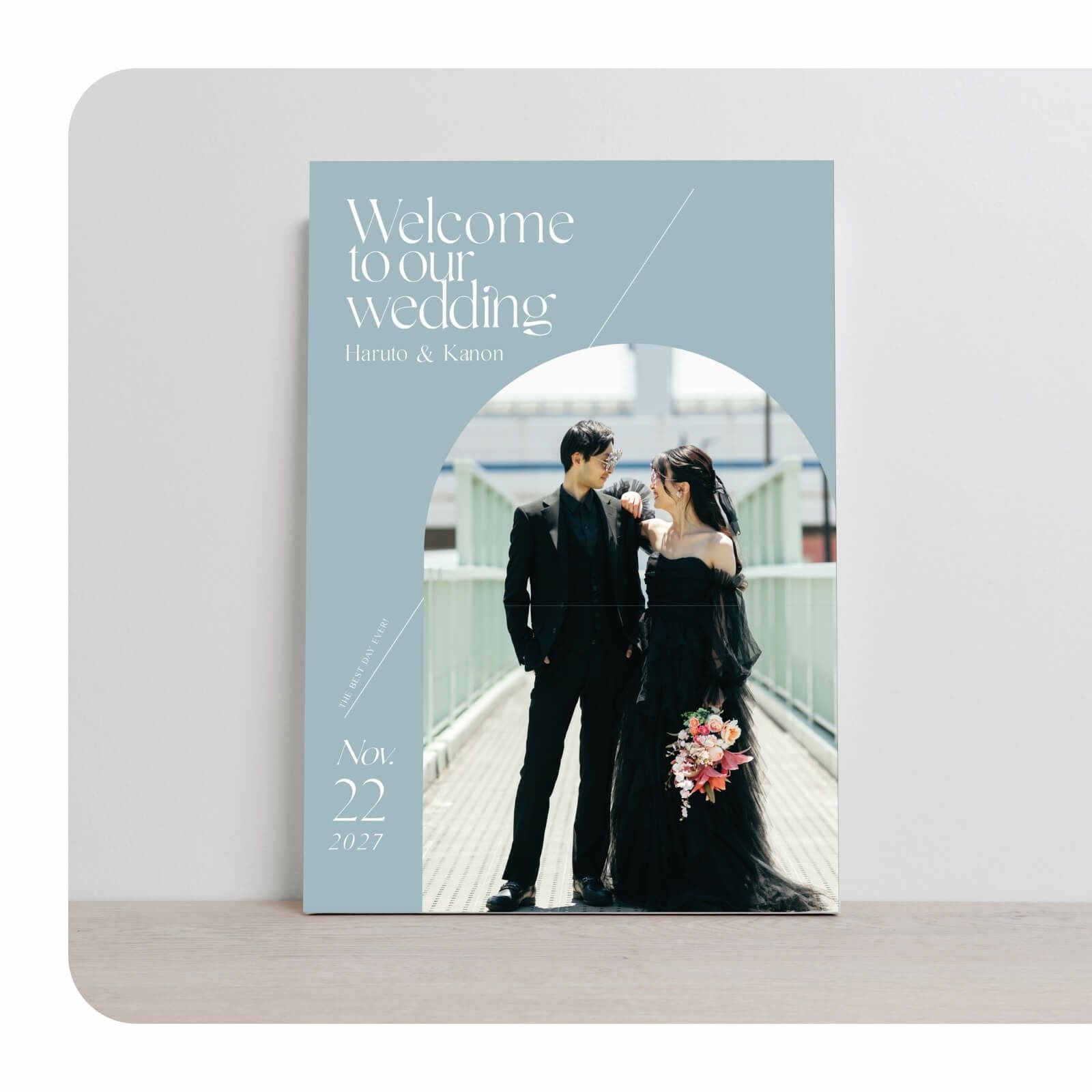 A3サイズA2サイズから選べるフォトウェルカムボード