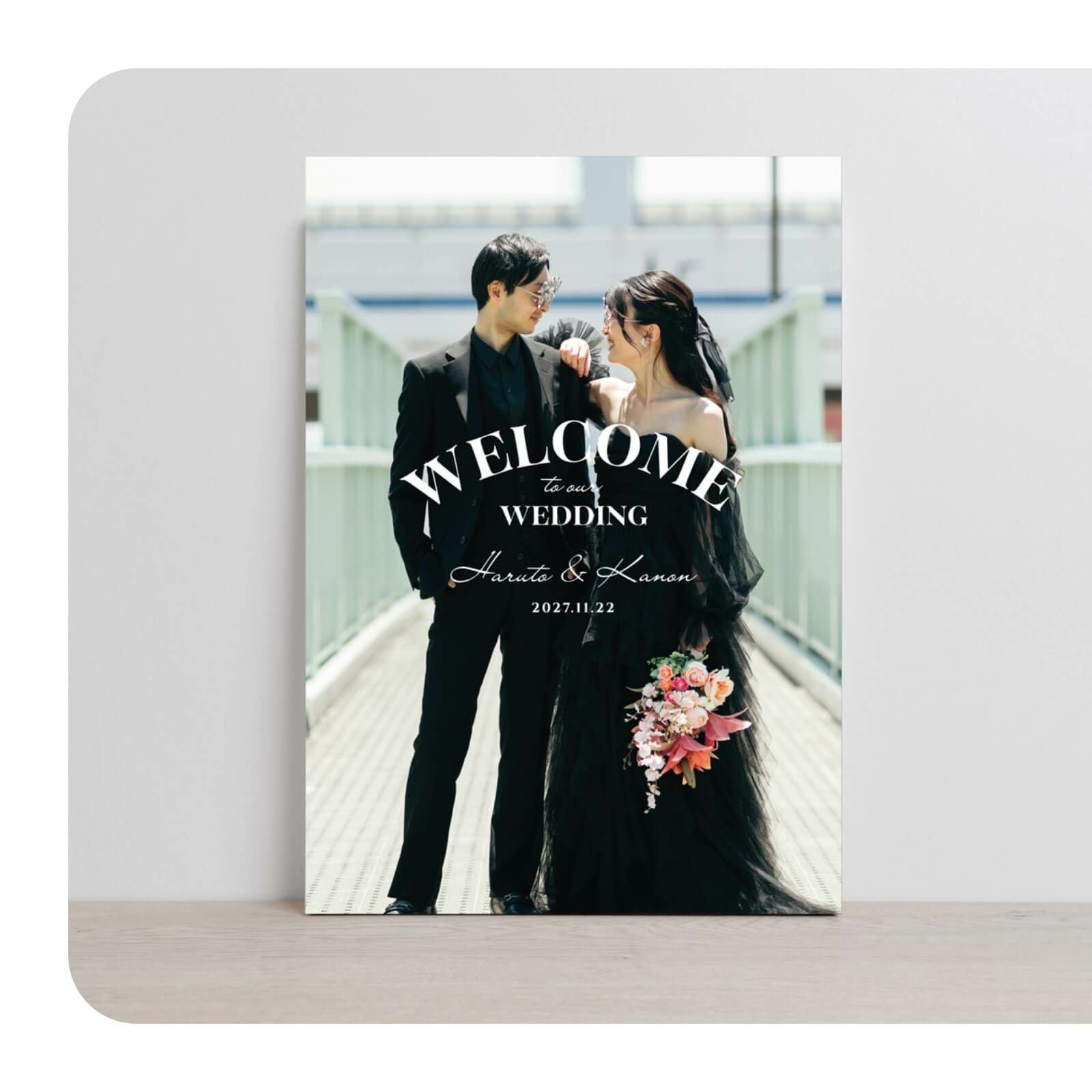 A3サイズA2サイズから選べるフォトウェルカムボード