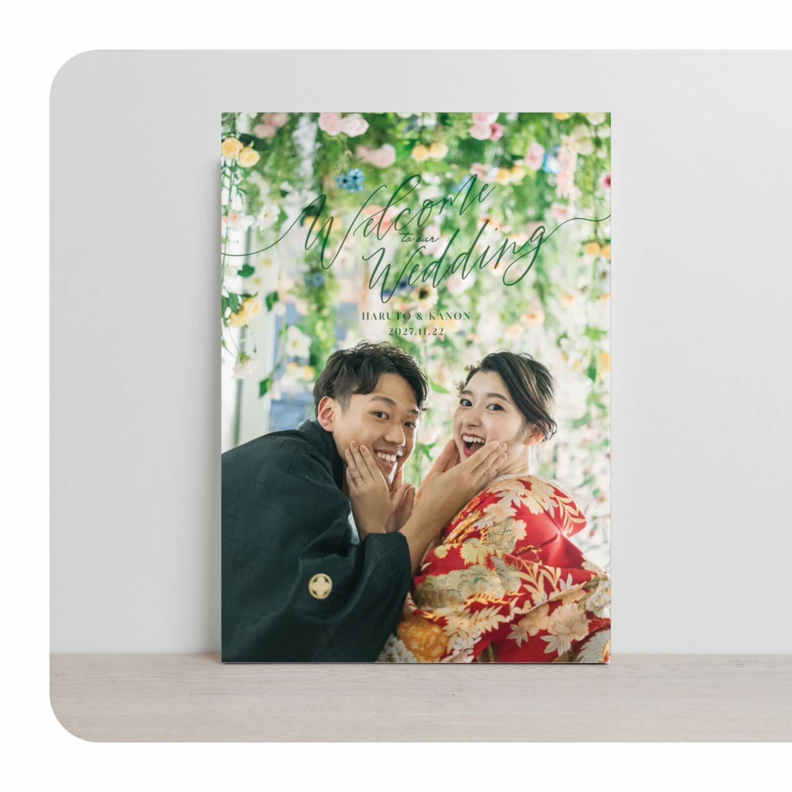 A3サイズA2サイズから選べるフォトウェルカムボード