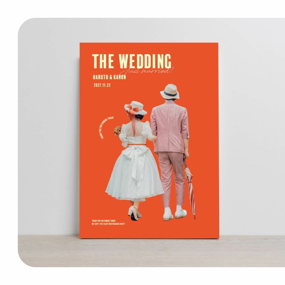 A3サイズA2サイズから選べるフォトウェルカムボード