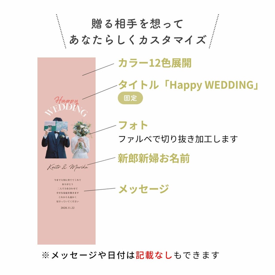 贈る相手を想ってあなたらしくカスタマイズ