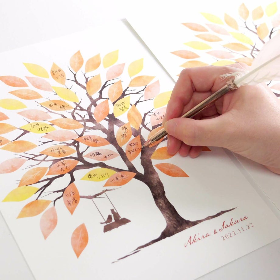 ゲストにも楽しんで参加してもらえるペンで署名するサイン式結婚証明書