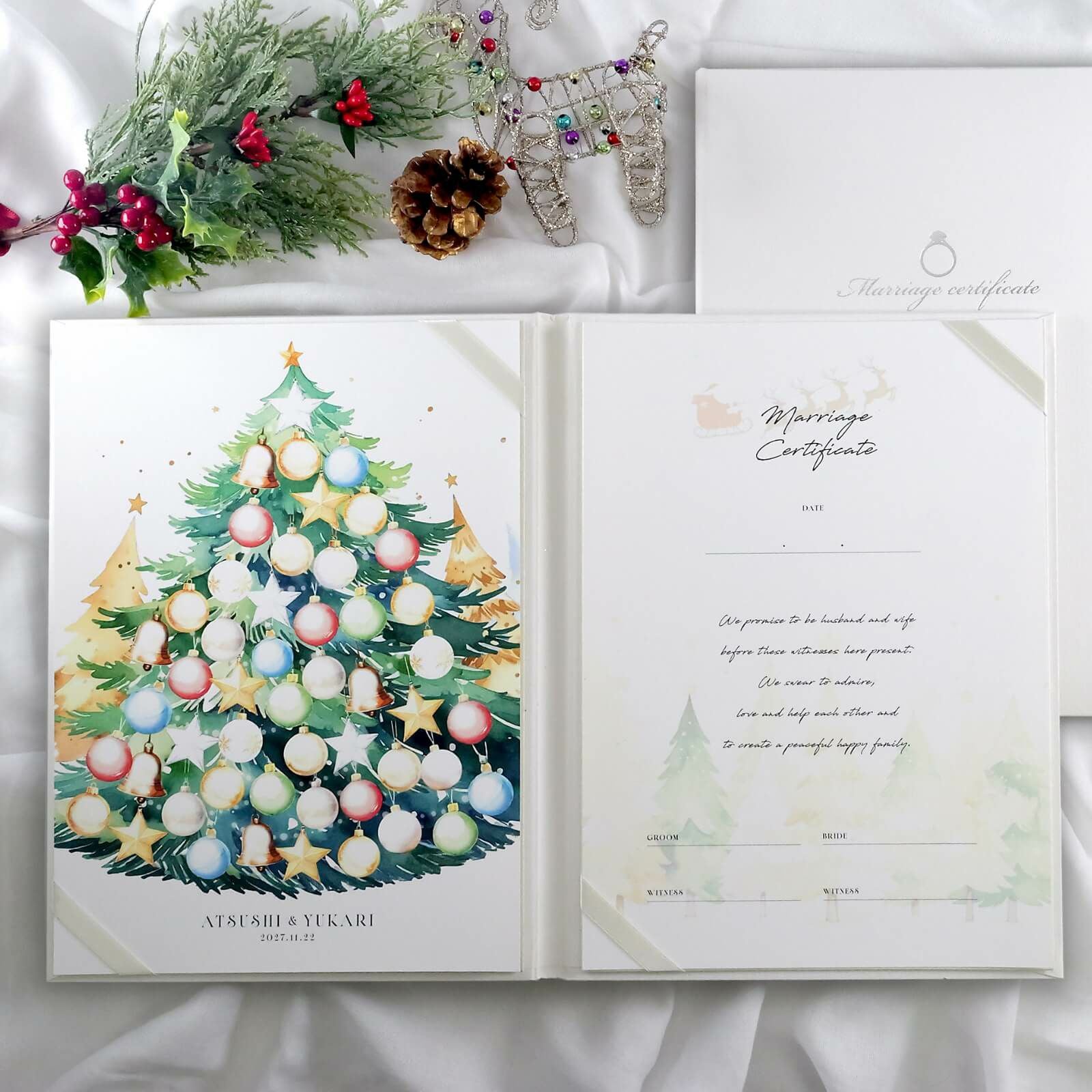 受付演出人気NO.1ゲスト参加型 サイン式結婚証明書