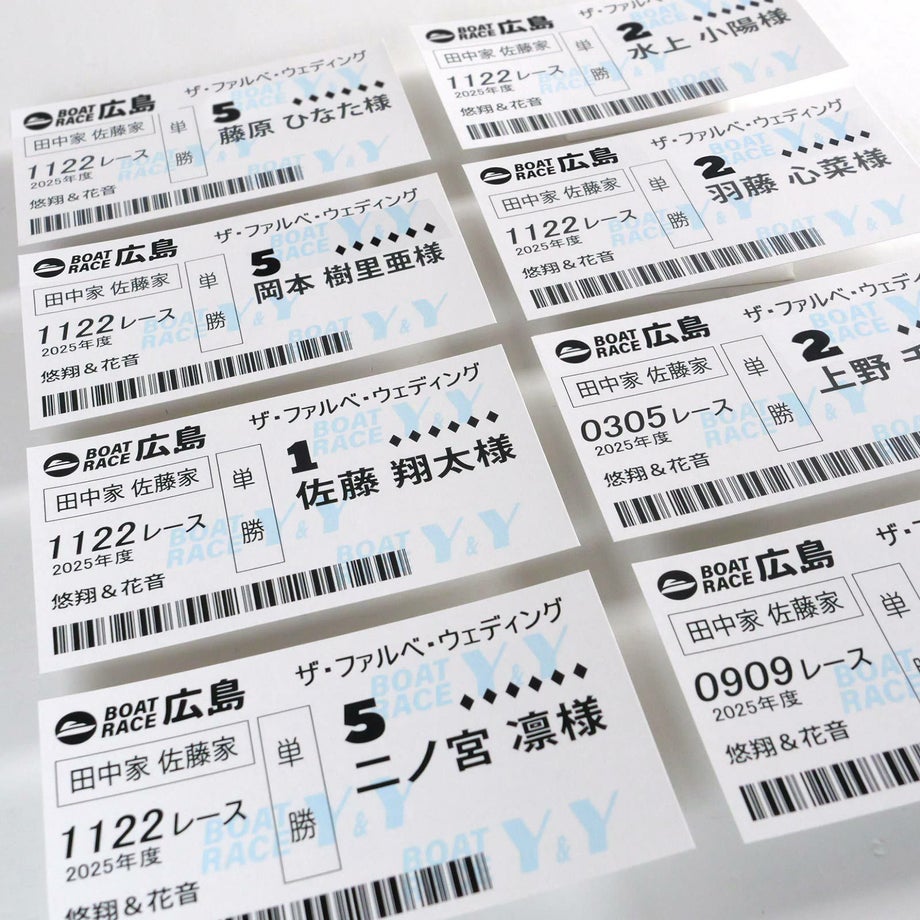 競艇好きにはたまらない本物そっくりな舟券チケットエスコートカード