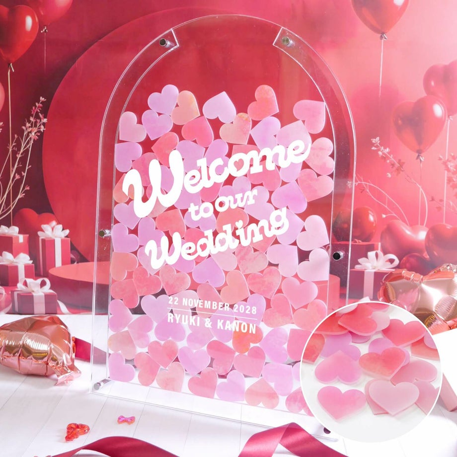 ゲストからの愛が伝わる大人気の受付演出結婚証明書ドロップス