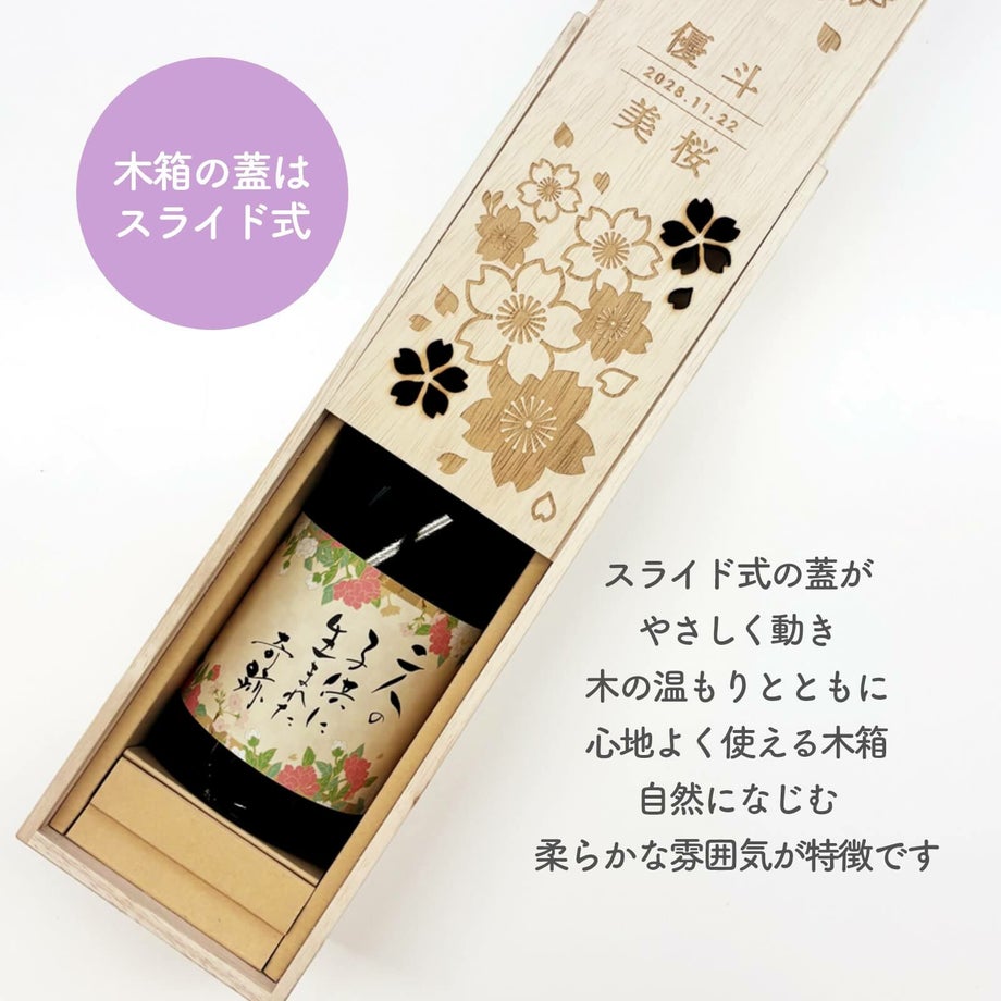 木箱の蓋はスライド式になっています