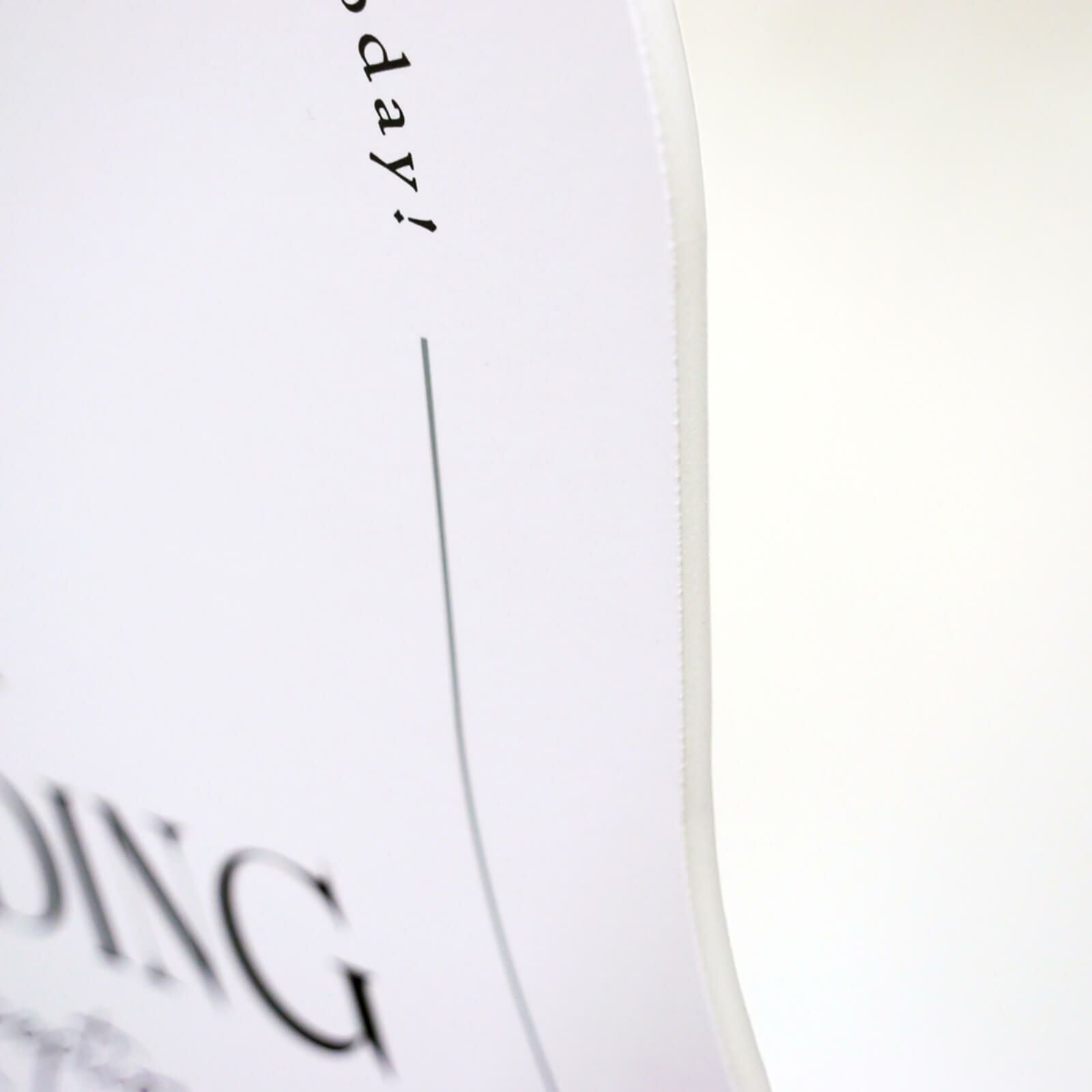 質感のあるマット紙に印刷するパネルウェルカムボード