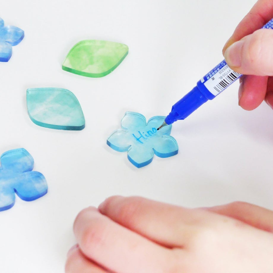 雨の日の紫陽花みたいな透ける色合いのピース