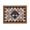 ポイントピンクカラーのランタン型ウェルカムタイルボード