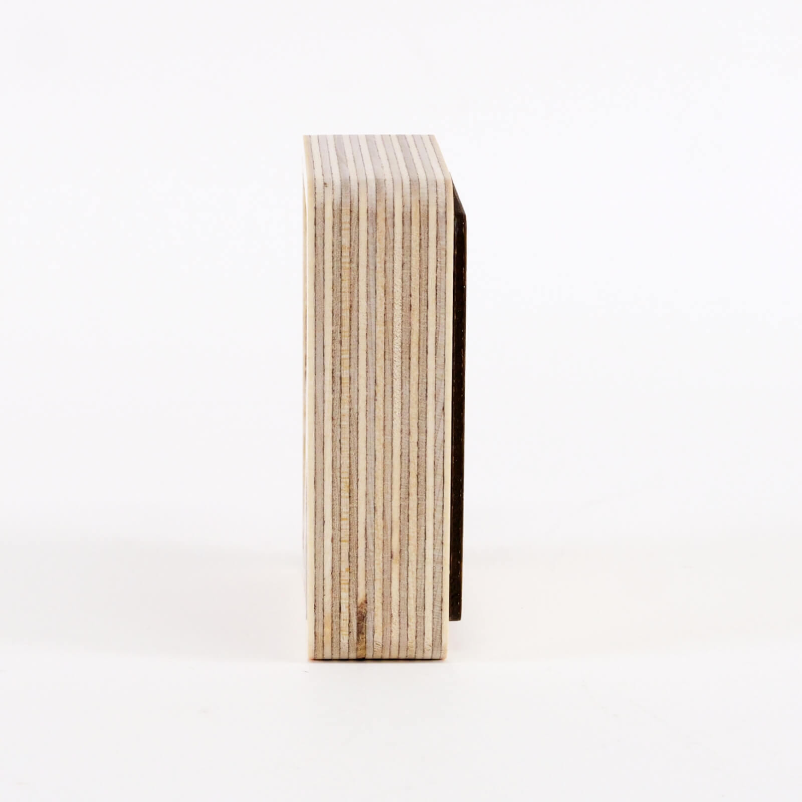 木製命名札側面