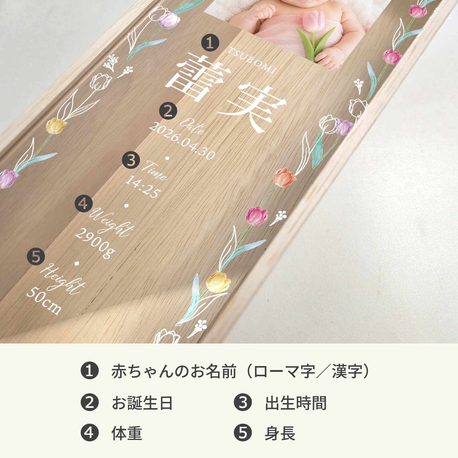 ワイン木箱に入れる名入れ項目