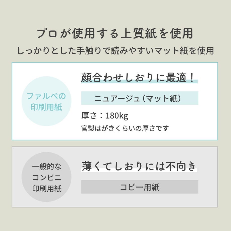 フォト 用紙説明