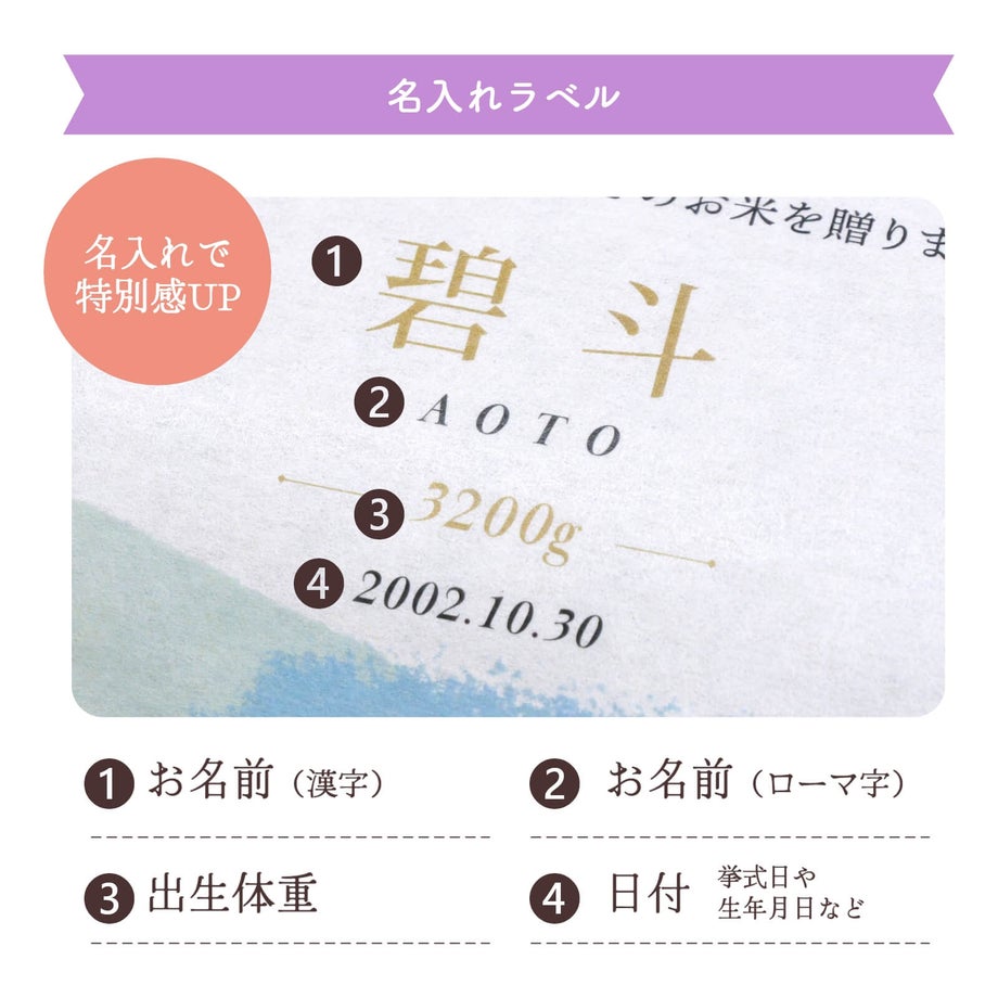 名入れラベルで特別感UP