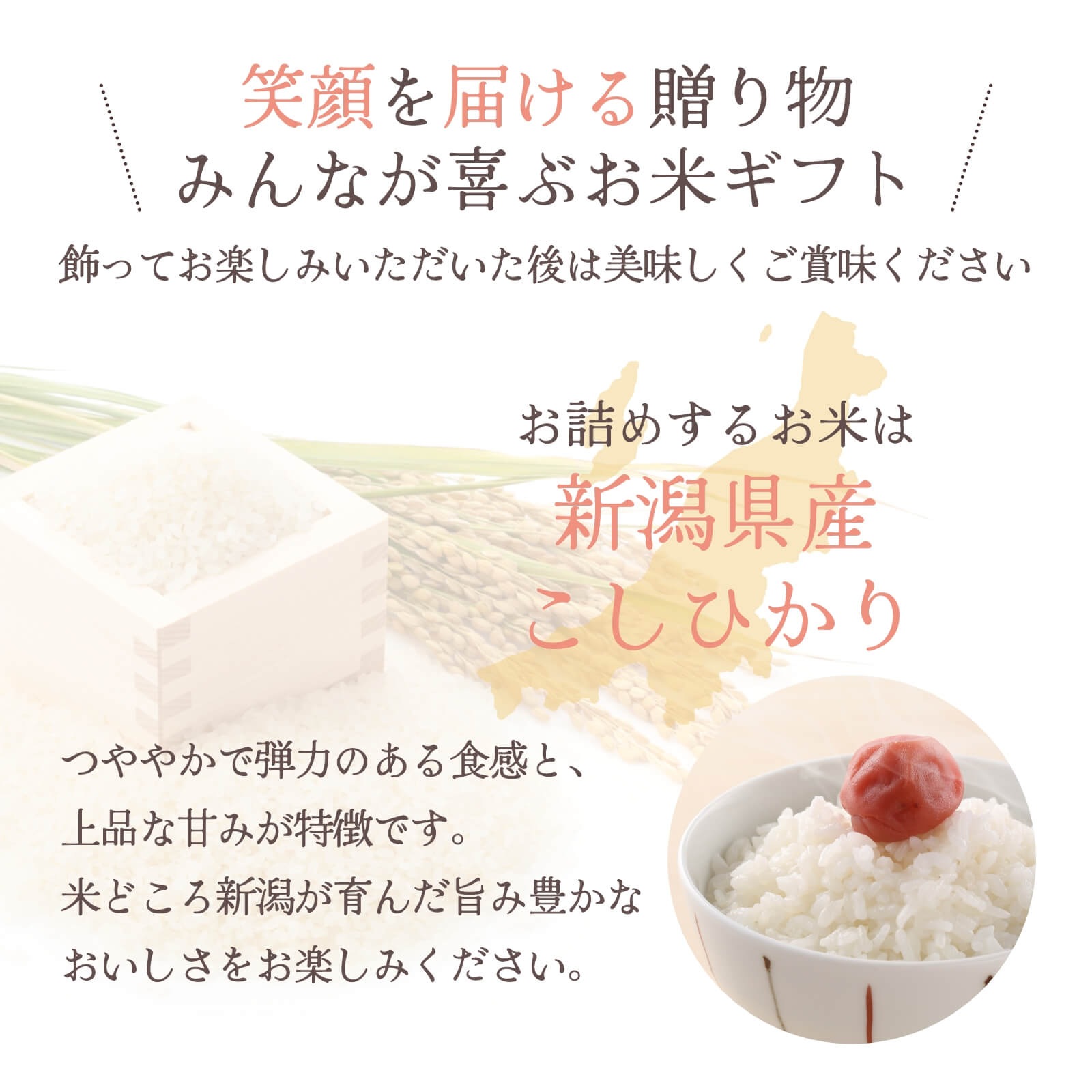 笑顔を届ける贈り物みんなが喜ぶお米ギフト