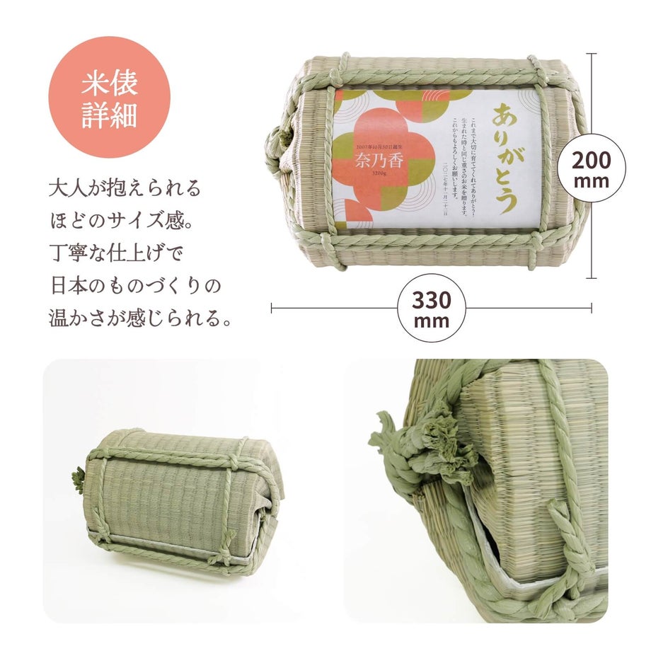 大人が抱えられるほどのサイズ感