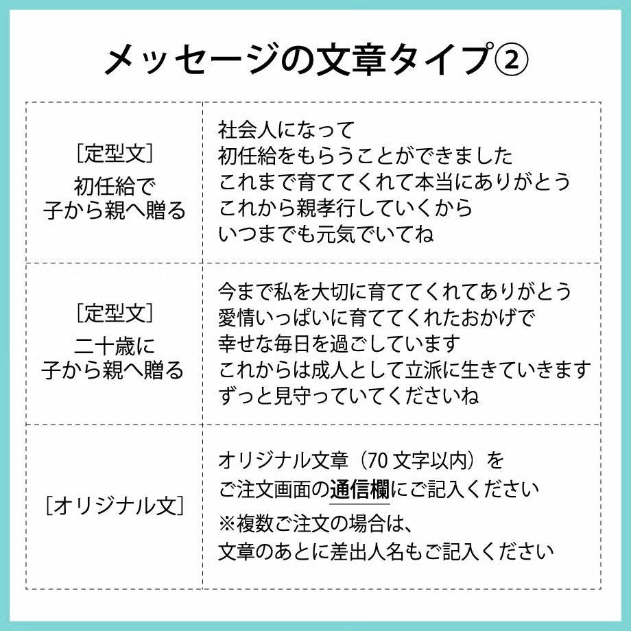メッセージ文章タイプ