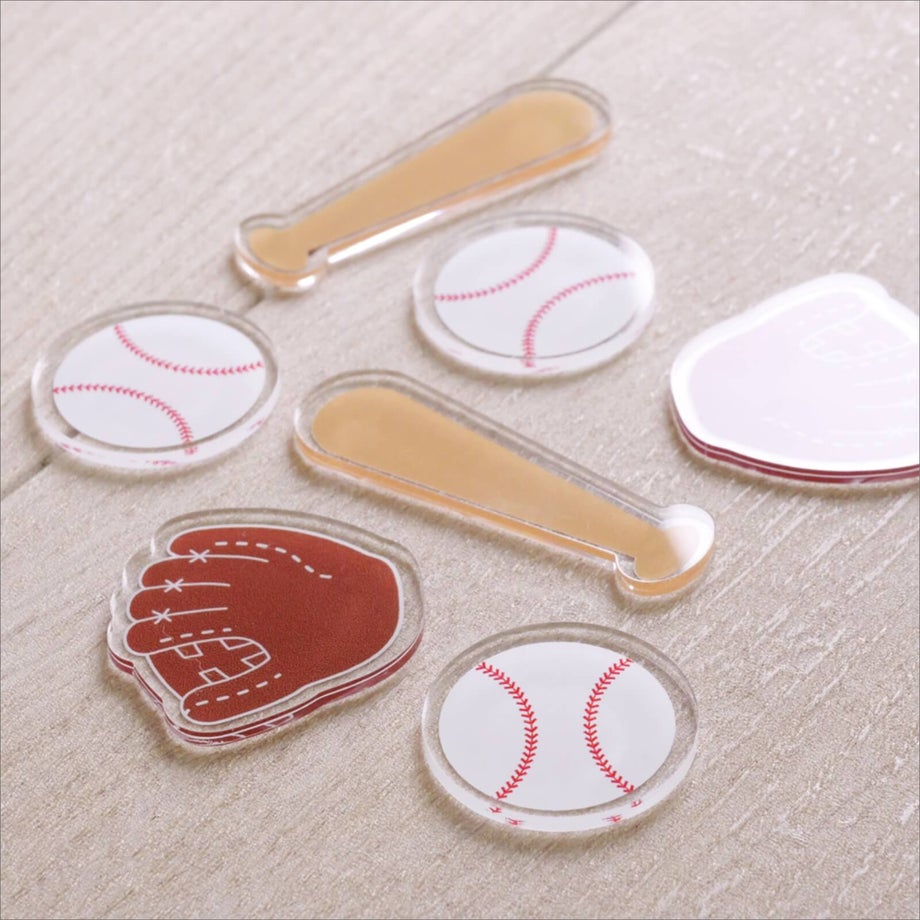 フォト　野球ピース３種類