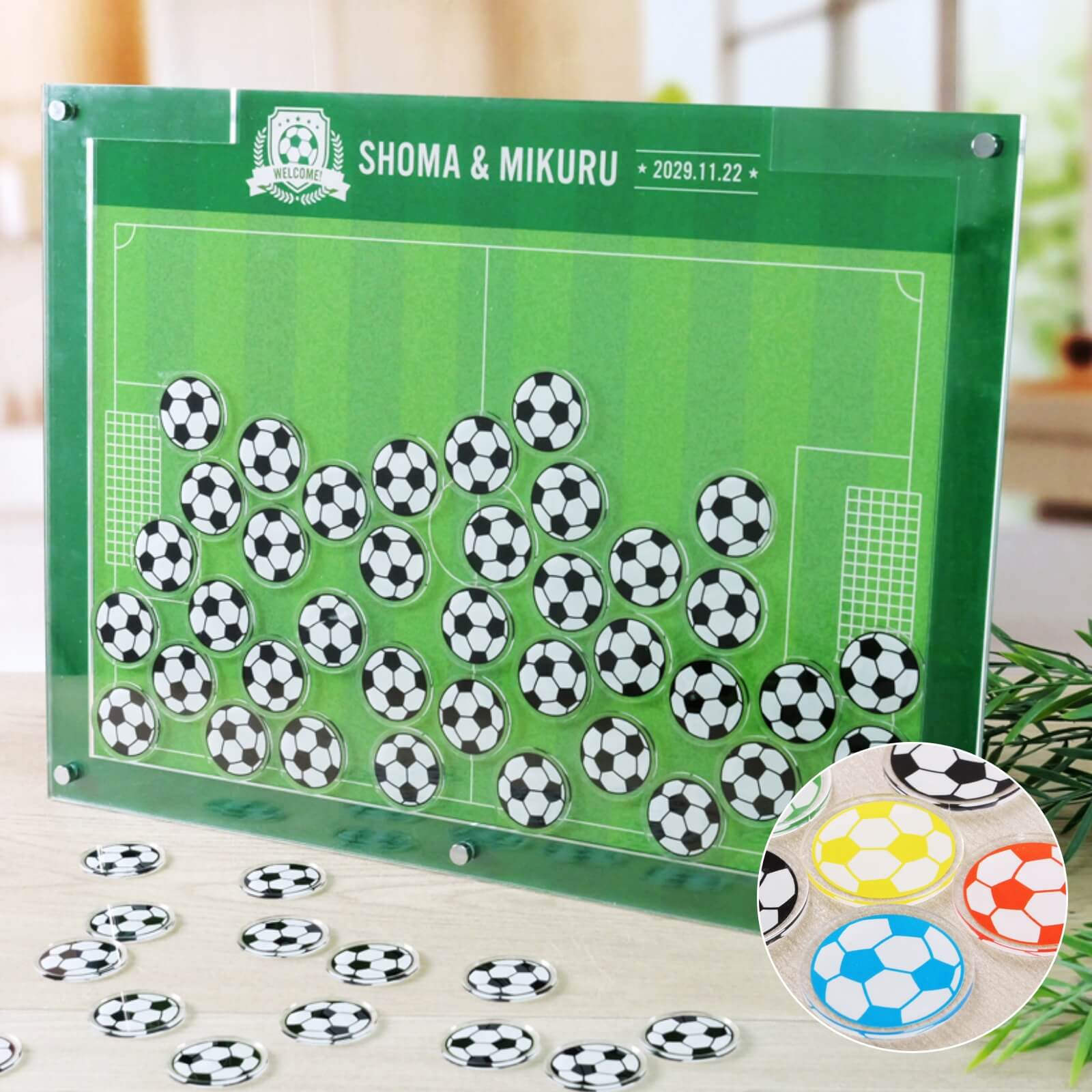 サッカーファンにはたまらないドロップス結婚証明書