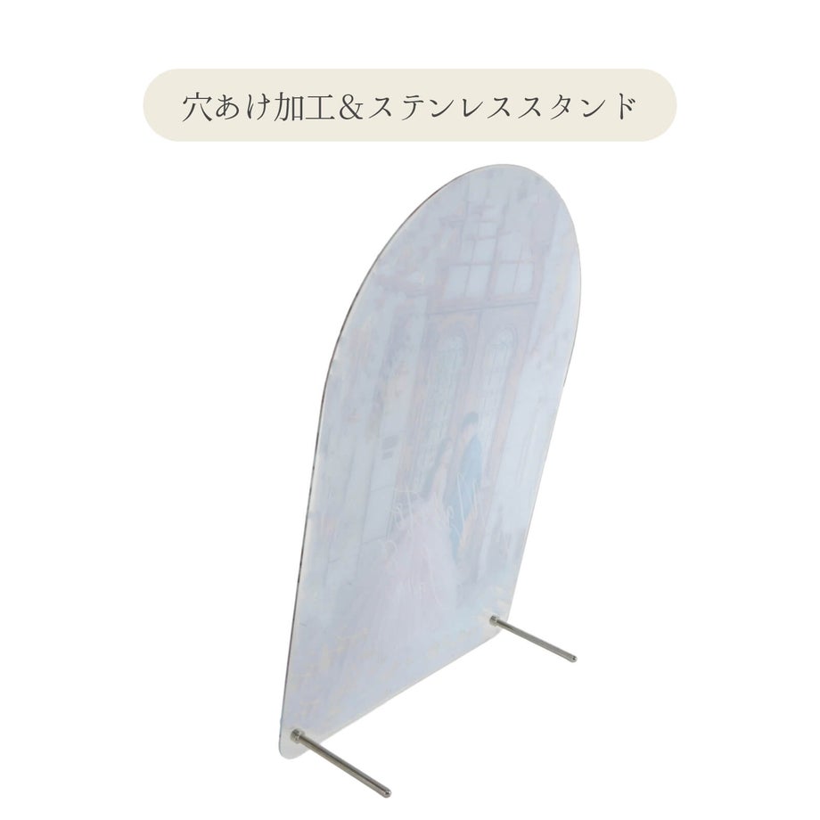 オプション対応お届けの内容／穴あけ加工＆ステンレススタンド